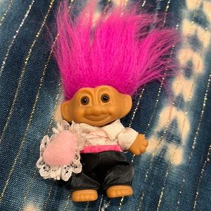 Vintage Troll Doll Wedding Bride Groom
